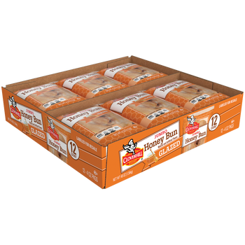 Cloverhill Bakery Jumbo Honey Bun, Glazed, 4 oz, 12 ct