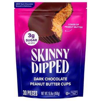 SkinnyDipped Cups, Dark Chocolate Peanut Butter, 30 ct