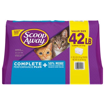 Scoop Away Complete Performance Plus, Clumping Cat Litter, Fresh Scent, 10.5 lbs, 4 ct
