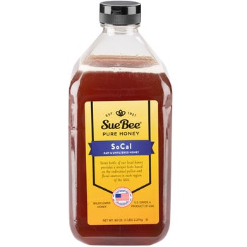 Sue Bee Pure Honey, Raw Unfiltered SoCal Honey, 80 oz