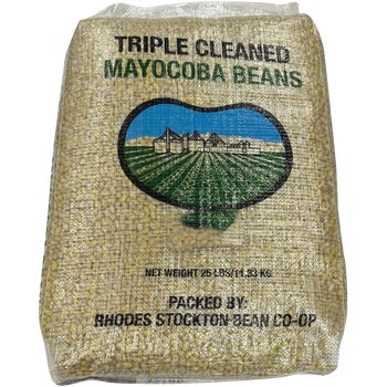 Rhodes Stockton Bean Co-Op Mayocoba Beans, Triple Cleaned, 25 lbs