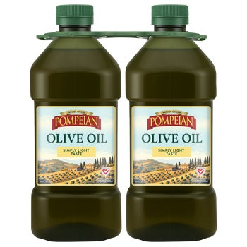 Pompeian Simply Light Taste Olive Oil, 2 Liter, 2 ct