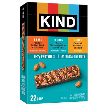 KIND Nut Bar, Variety Pack, 1.4 oz, 22 ct