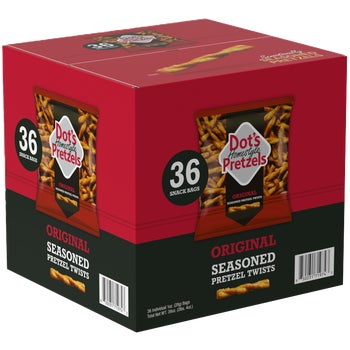 Dot's Homestyle Pretzels, Original Seasoned Pretzel Twists, 1 oz, 36 ct