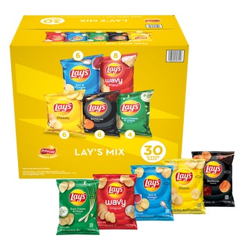 Frito-Lay Lay's Potato Chips, Variety Pack, 1.5 oz, 30 ct