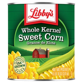 Libby's Whole Kernel Sweet Corn, #10 can, 6 lbs 5 oz
