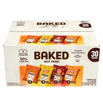 Frito-Lay Baked Potato Crisps and Crunchy Cheese Snacks, Variety Pack, 30 ct