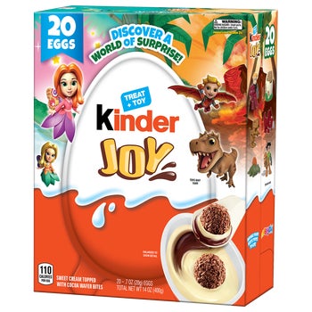 Kinder Joy Eggs, Treat + Toy, 0.7 oz, 20 ct