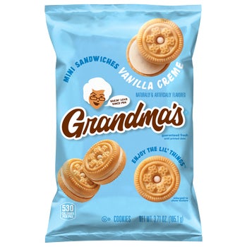 Grandma's Mini Sandwiches Cookies, Vanilla Creme, 3.71 oz, 24 ct