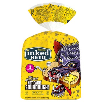 Inked Bread Co. Keto Sourdough Bread, Sliced, 16 oz, 2 ct