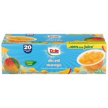 Dole Diced Mango Fruit Cup, 4 oz, 20 ct