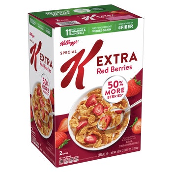 Kellogg's Special K Extra Red Berries, 21.5 oz bag, 2 ct