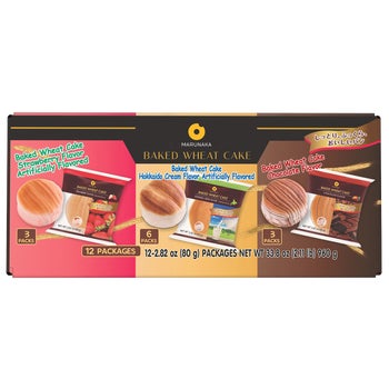 Marunaka Baked Wheat Cake, Variety Pack, 2.82 oz, 12 ct