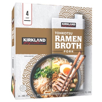 Kirkland Signature Tonkotsu Ramen Broth, Pork, 32 fl oz, 4 ct