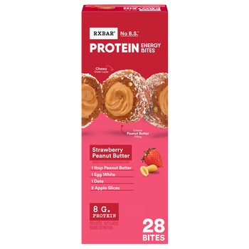 RXBAR Protein Energy Bites, Strawberry Peanut Butter, 28 ct