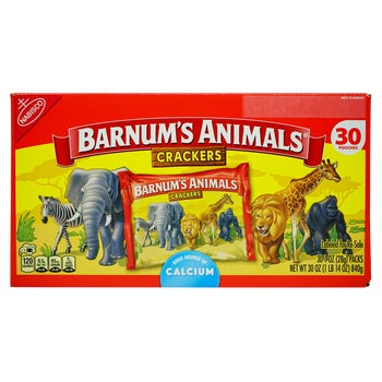BARNUM'S Animal Crackers, 1 oz, 30 ct