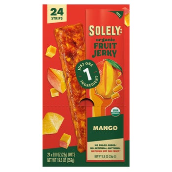 Solely Organic Fruit Jerky, Mango, 0.8 oz, 24 ct