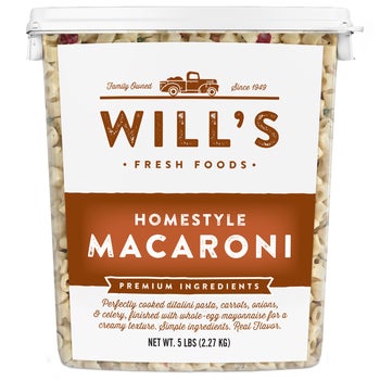Will's Fresh Foods Homestyle Macaroni Salad, 5 lbs
