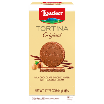 Loacker Tortina Wafers, Original, 0.74 oz, 24 ct
