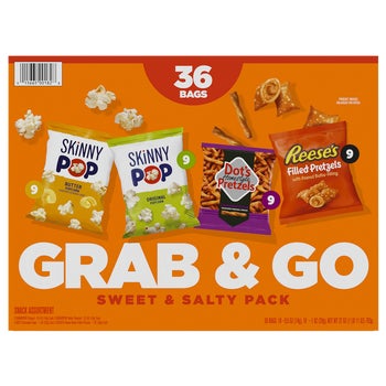 Grab & Go, Sweet and Salty Pack, Variety Pack, 36 ct