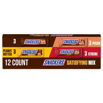Snickers Satisfying Mix, Variety Pack, 1.65 oz, 12 ct