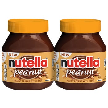 Nutella Peanut Spread with Cocoa, 26.5 oz, 2 ct