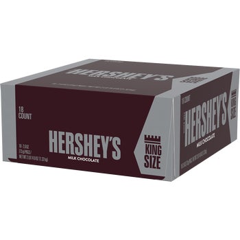 Hershey's King Size, Milk Chocolate, 2.6 oz, 18 ct