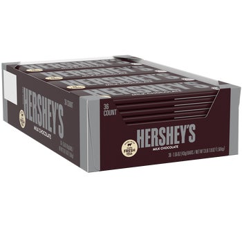 Hershey's Milk Chocolate, 1.55 oz, 36 ct