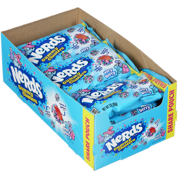 Nerds Candy Gummy Clusters, Very Berry, Share Pouch, 3 oz, 12 ct