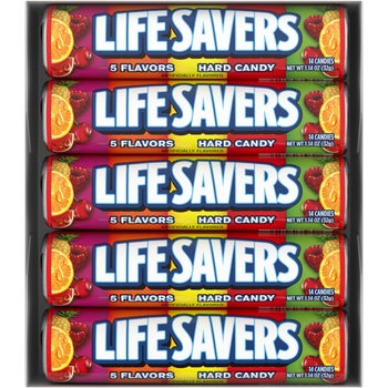 Life Savers Hard Candy, Original 5 Flavors, 1.14 oz, 20 ct