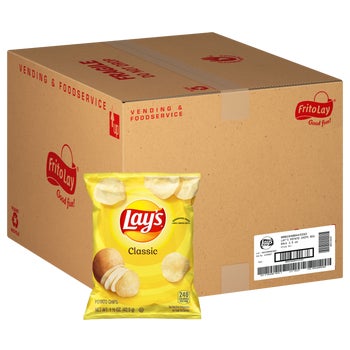 Lay's Potato Chips, Classic, 1.5 oz, 64 ct
