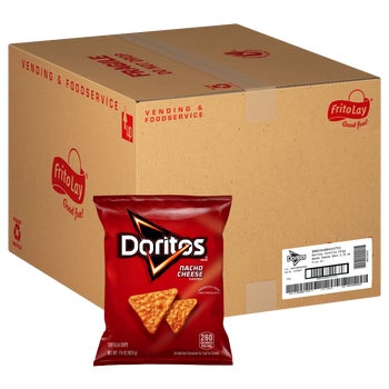 Doritos Tortilla Chips, Nacho Cheese, 1.75 oz, 64 ct