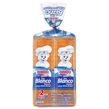 Bimbo Pan Blanco Grande, White Bread, 48 oz, 2 ct