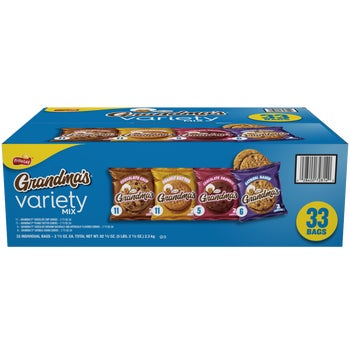 Grandma's Cookies, Variety Pack, 2.5 oz, 33 ct