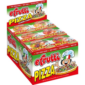 Efrutti Gummi Pizza, 0.55 oz, 48 ct