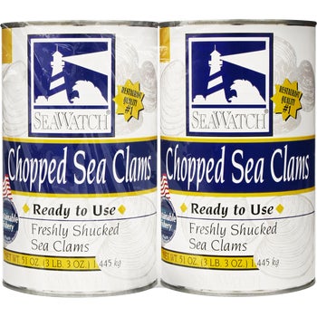 SeaWatch Chopped Sea Clams, 51 oz, 2 ct