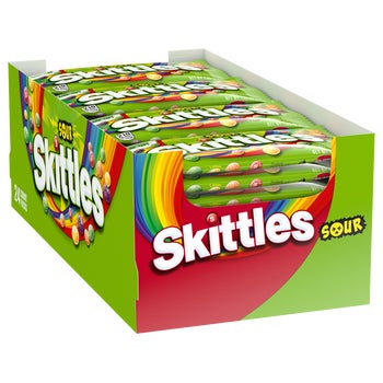 Skittles Sour Chewy Candy, 1.8 oz, 24 ct