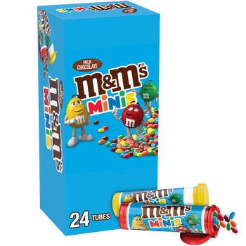 M&M'S Minis Chocolate Candy, Milk Chocolate, 1.08 oz, 24 ct