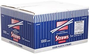 Comet 7-3/4" Wrapped Straw, Plastic, 3000 ct (91792)