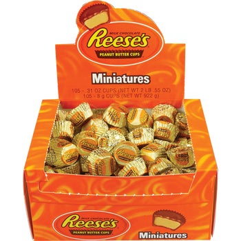 Reese's Peanut Butter Cups, Milk Chocolate, Miniatures, 105 ct