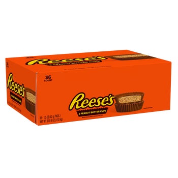 Reese's Peanut Butter Cups, Milk Chocolate, 1.5 oz, 36 ct
