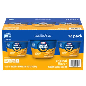 Kraft Macaroni & Cheese Cups, 2.05 oz, 12 ct