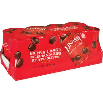 Lindsay Extra Large Black Pitted Olives, 6 oz, 8 ct