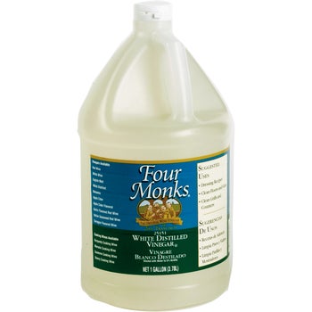 Four Monks Distilled White Vinegar, 1 Gallon, 2 ct