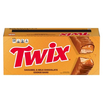 Twix Caramel Cookie Chocolate Candy Bar, Full Size, 1.79 oz, 36 ct
