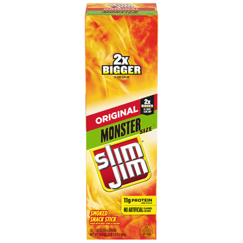 Slim Jim Snack Stick, Original, 1.94 oz, 18 ct