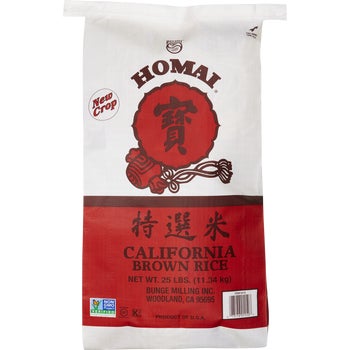 Bunge Homai California Brown Rice, 25 lbs