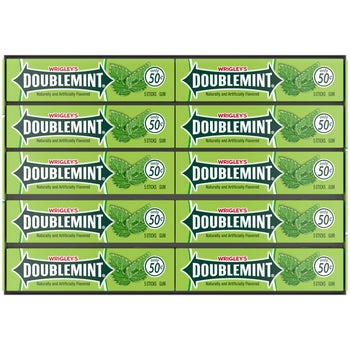 Wrigley's Doublemint Chewing Gum, Pre-priced, Original, 5 Sticks, 40 ct
