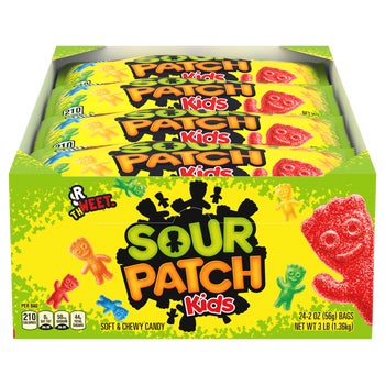 SOUR PATCH KIDS Soft & Chewy Candy, 2 oz, 24 ct