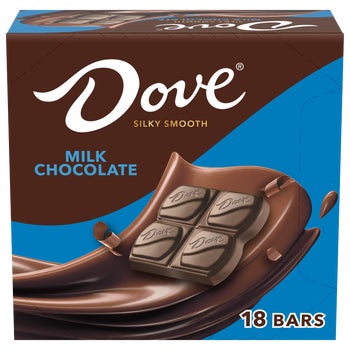 Dove Milk Chocolate Full Size Candy Bars, 1.44 oz, 18 ct